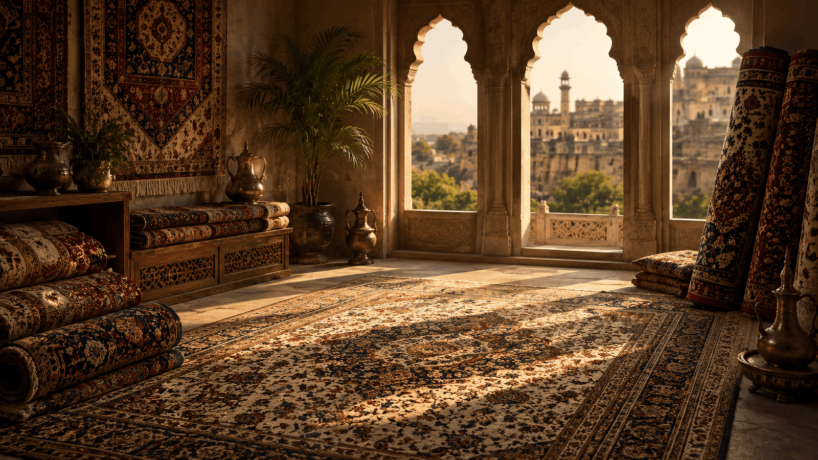 Premium wool carpet close-up